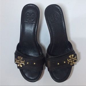 ✨🖤TORY BURCH ELINA PLATFORM WEDGE SANDALS🖤✨